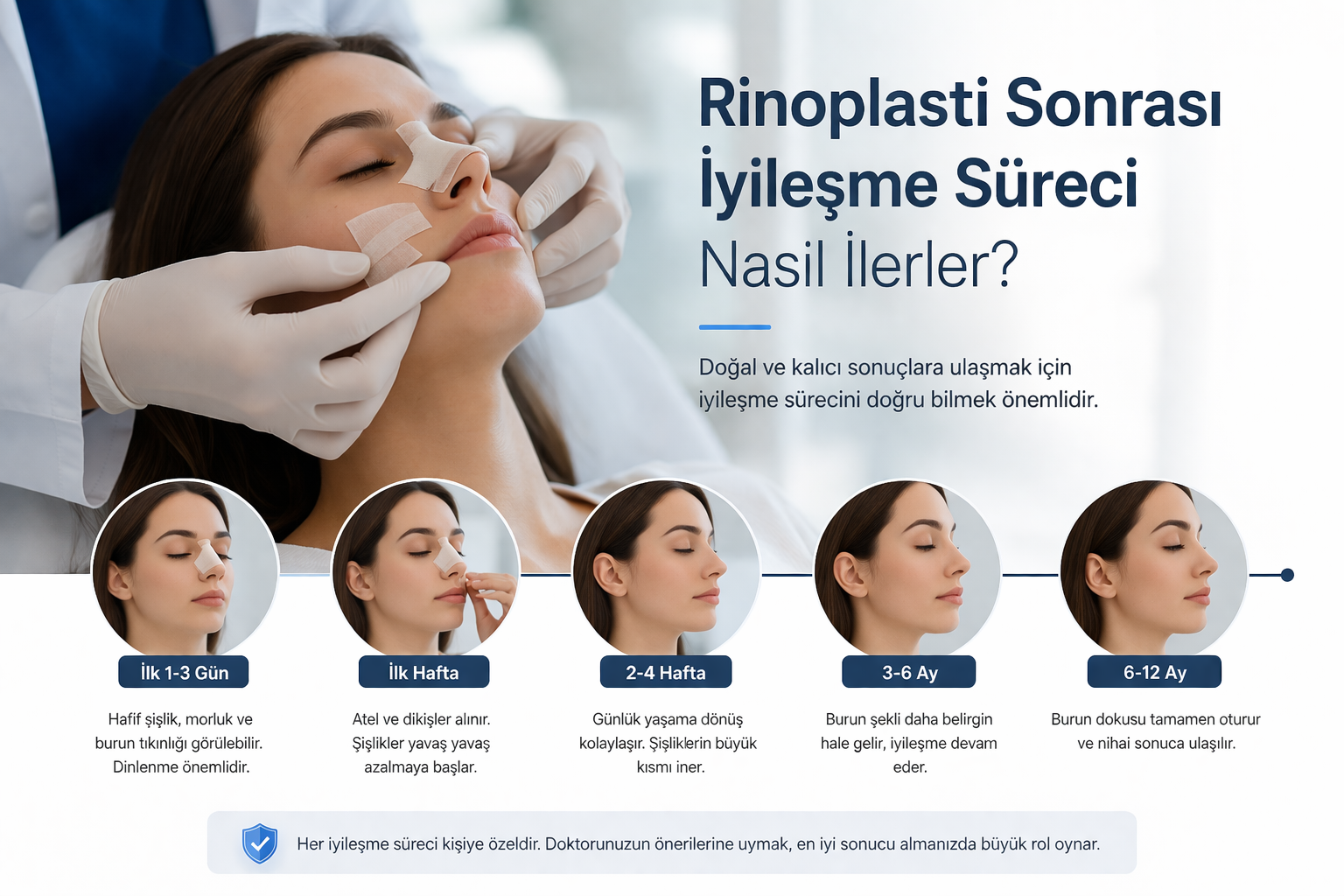 Rinoplasti (Burun Estetiği) Sonrası İyileşme Süreci Nasıl İlerler?